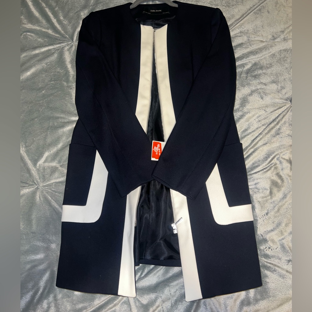 Size Medium- Zara Basic Jacket- Navy